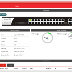 Alternative view of DrayTek VigorSwitch G1280 28-Port Gigabit Switch