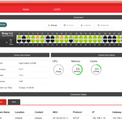 draytek vigorswitch g2500 dashboard