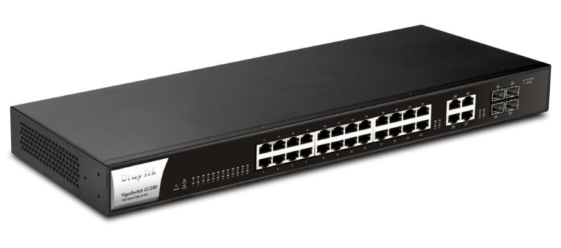 DrayTek VigorSwitch G1280 28-Port Gigabit Switch 3 DrayTek VigorSwitch G1280 28-Port Gigabit Switch