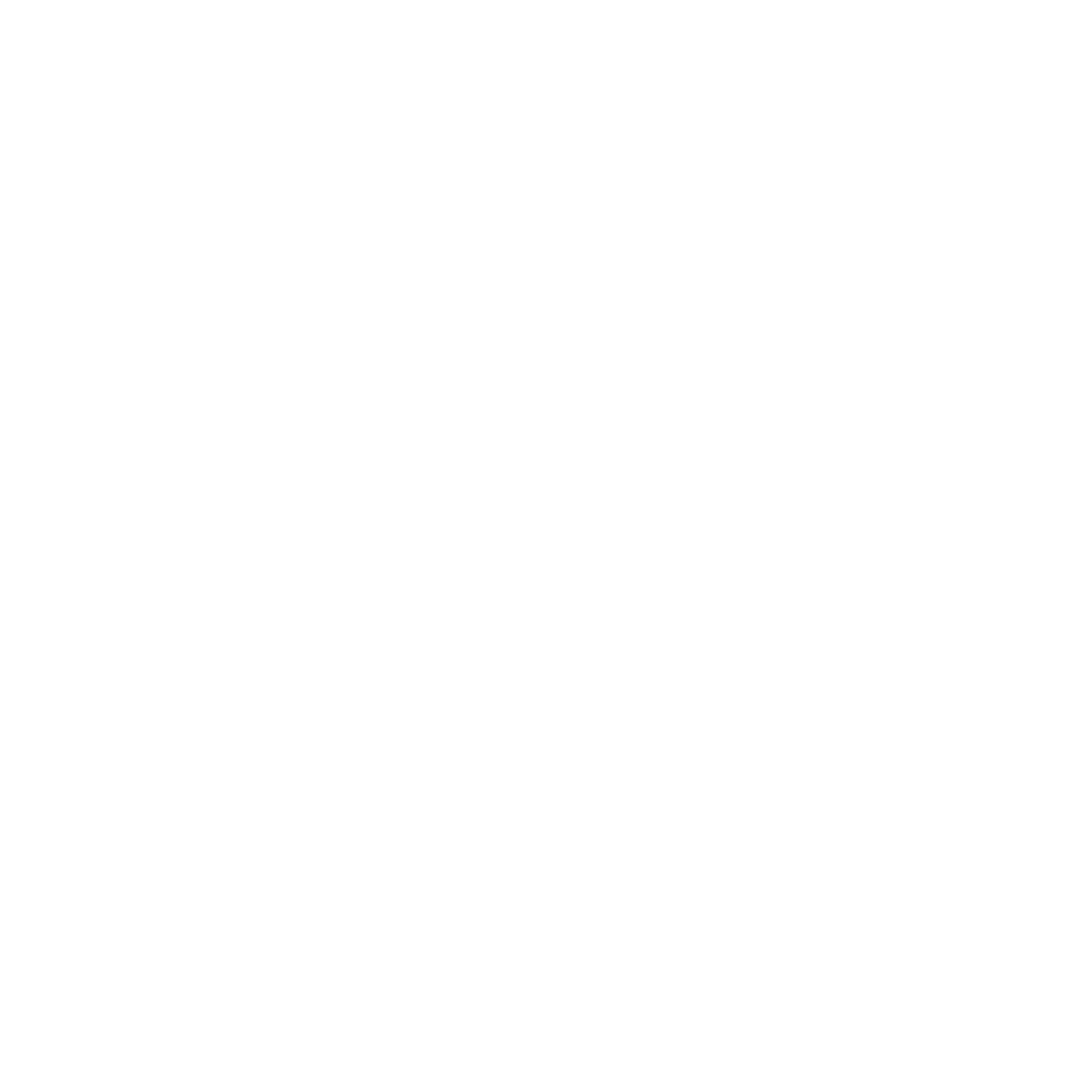Circular Deco Logo Transparent White