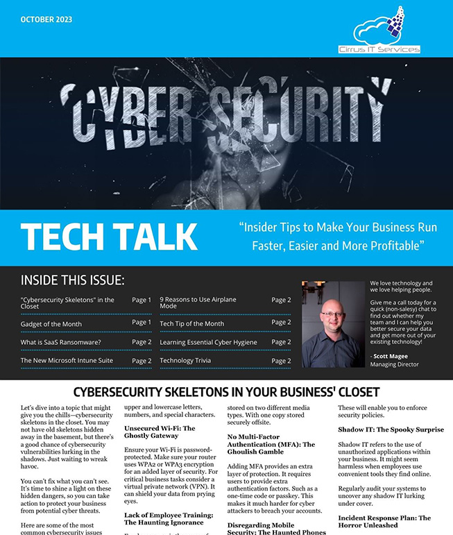 TechTalk Monthly Newsletter October Thumbnail Image