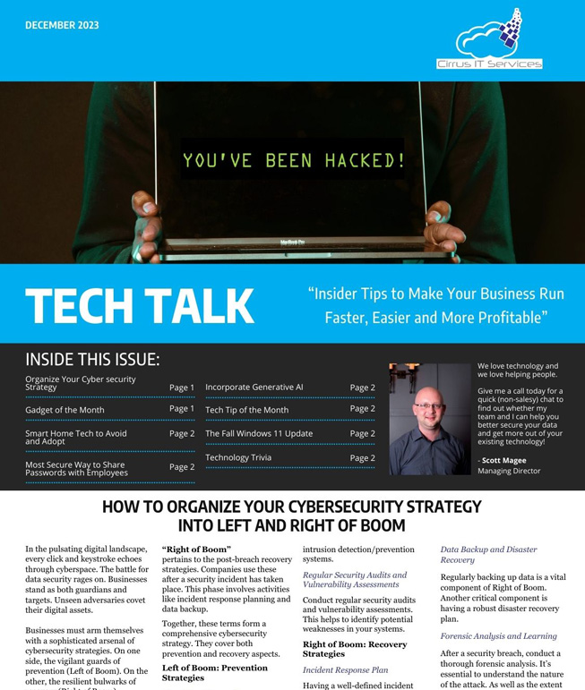 TechTalk Monthly Newsletter December Thumbnail Image