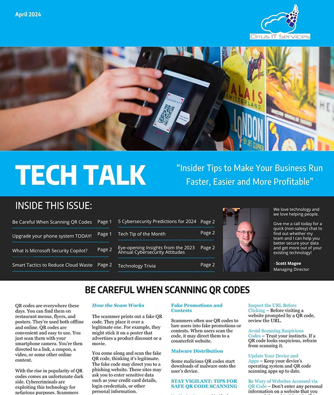TechTalk Monthly Newsletter April Thumbnail Image